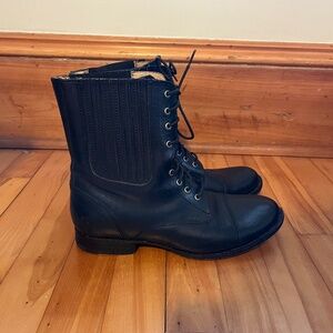 Frye Black Lace Boots